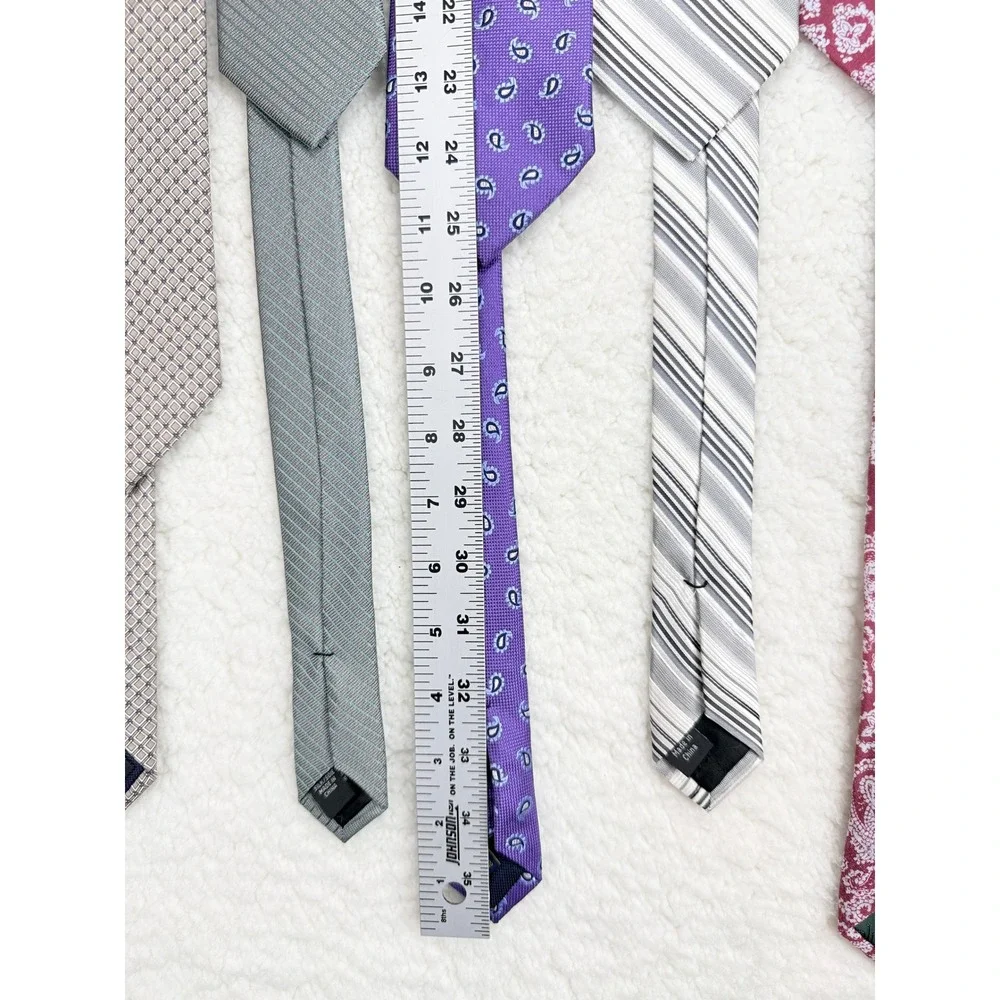 Mens Ralph Lauren Calvin Klein Michael Kors Tie Lot 6pc Multicolor Silk Linen